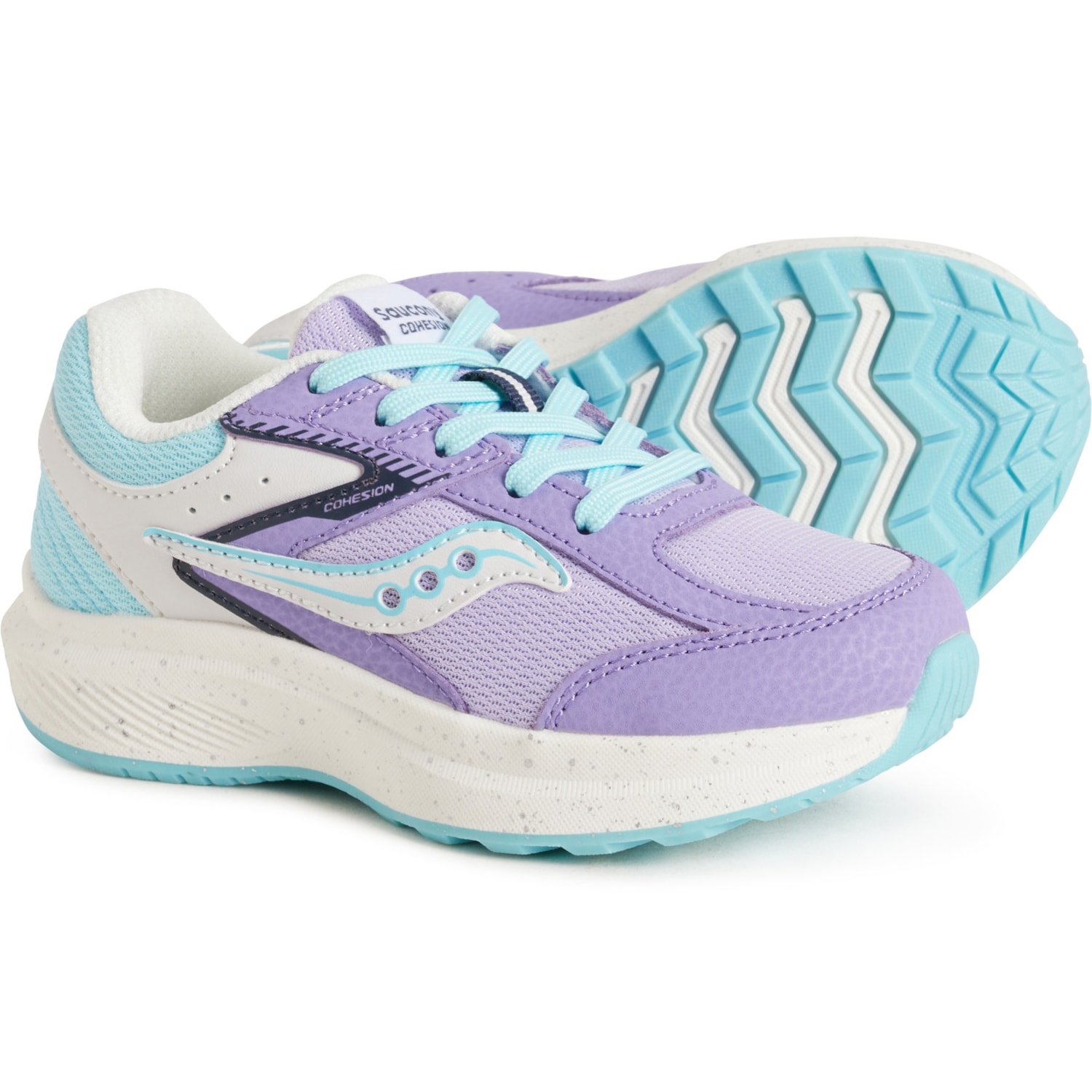 Saucony Little Boys and Girls Cohesion KDZ Sneakers - Leather, Wide Width