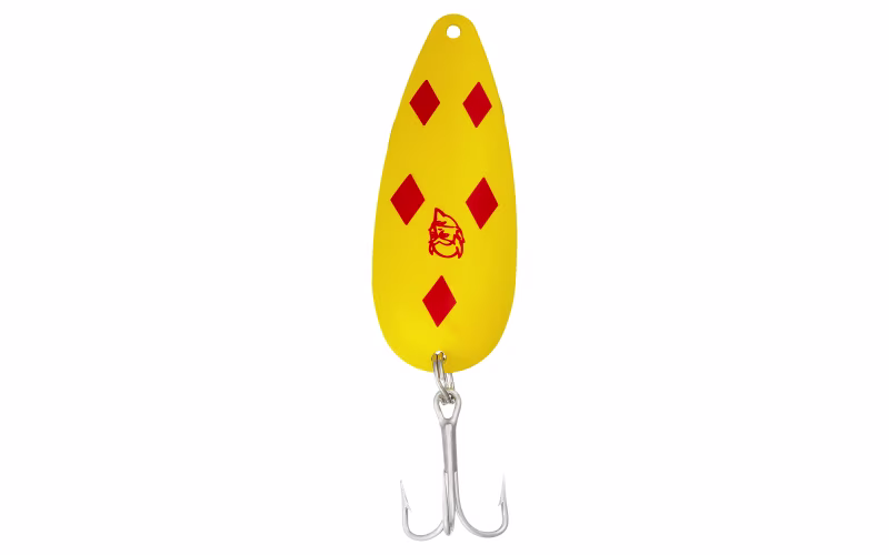 Eppinger Original Dardevle Spoon - 1-3/4" - 1/4 oz. - Yellow/Red Diamond