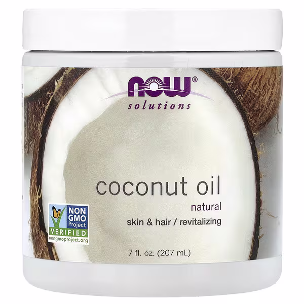 NOW Foods, Solutions, Coconut Oil, Natural, 7 fl oz (207 ml)