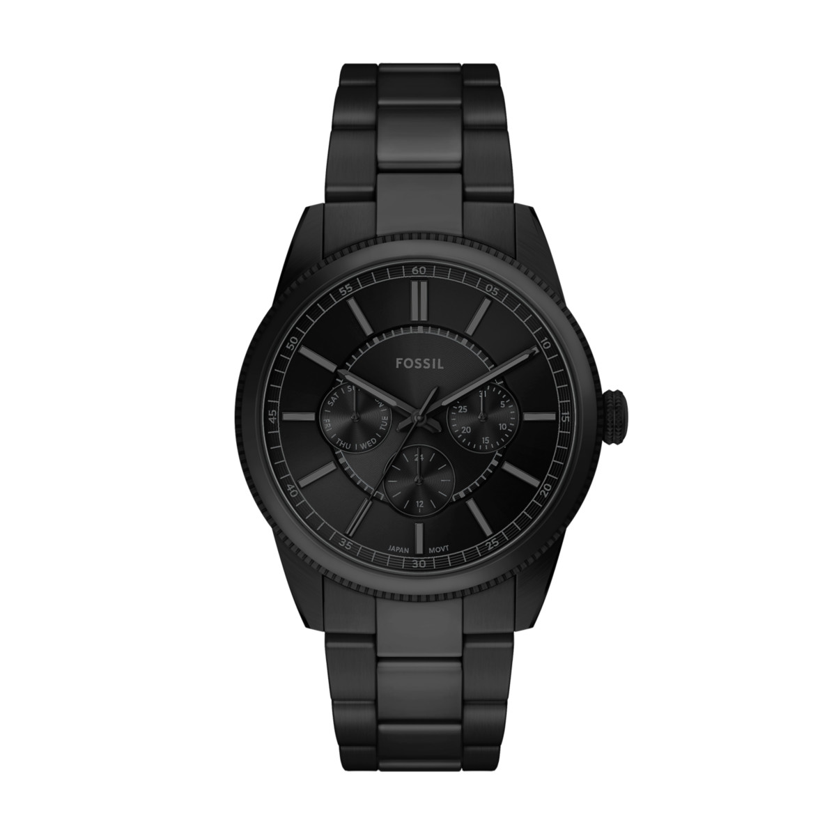 Pearson 42mm Multifunction Black Stainless Steel Watch