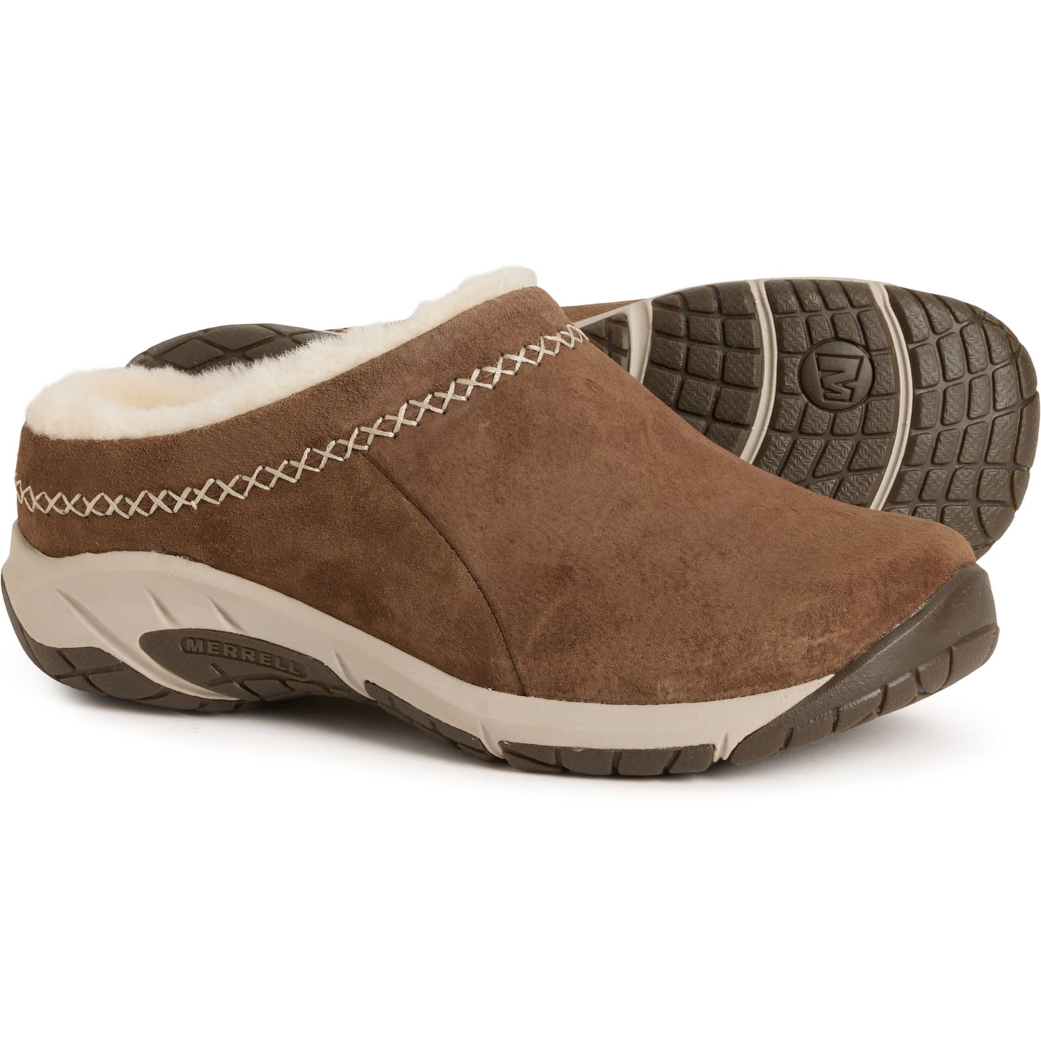 Merrell Encore Ice 4 Clogs - Suede, Wide Width (For Women)