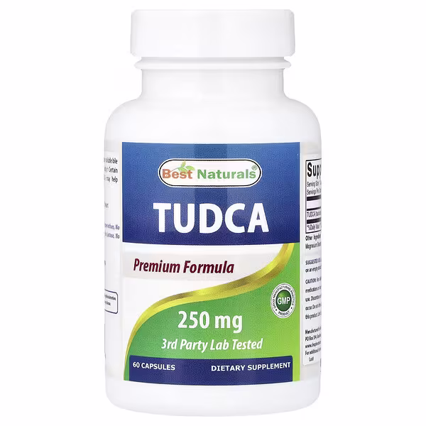 Best Naturals, TUDCA, 250 mg, 60 Capsules