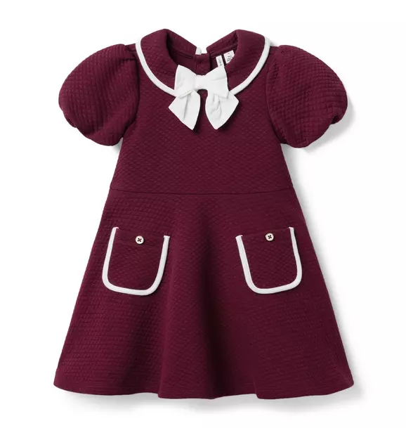 Quilted Puff Sleeve Dress