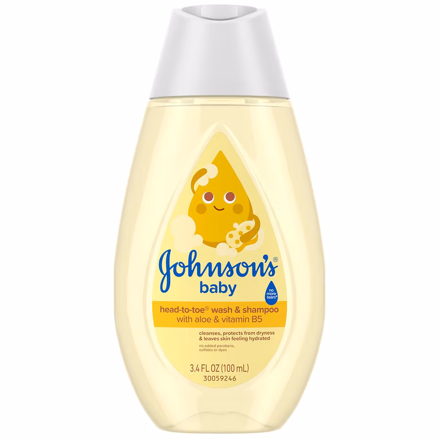 Johnson's Baby Head-To-Toe 2-in-1 Baby Wash & Shampoo, 3.4 fl oz
