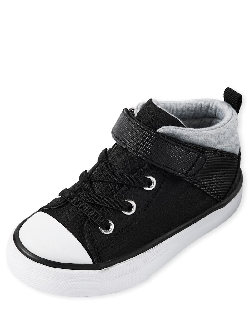Toddler Boys Mixed Material Hi Top Sneakers