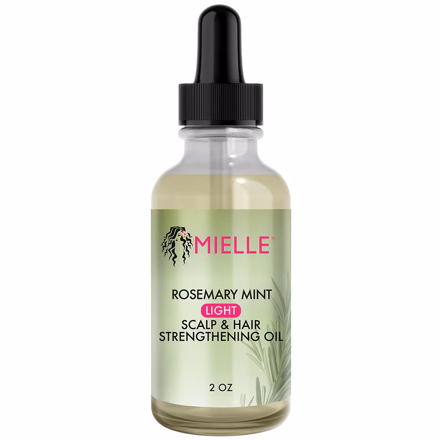 Mielle Light Scalp & Hair Strengthening Oil Rosemary Mint, 2.0 fl oz