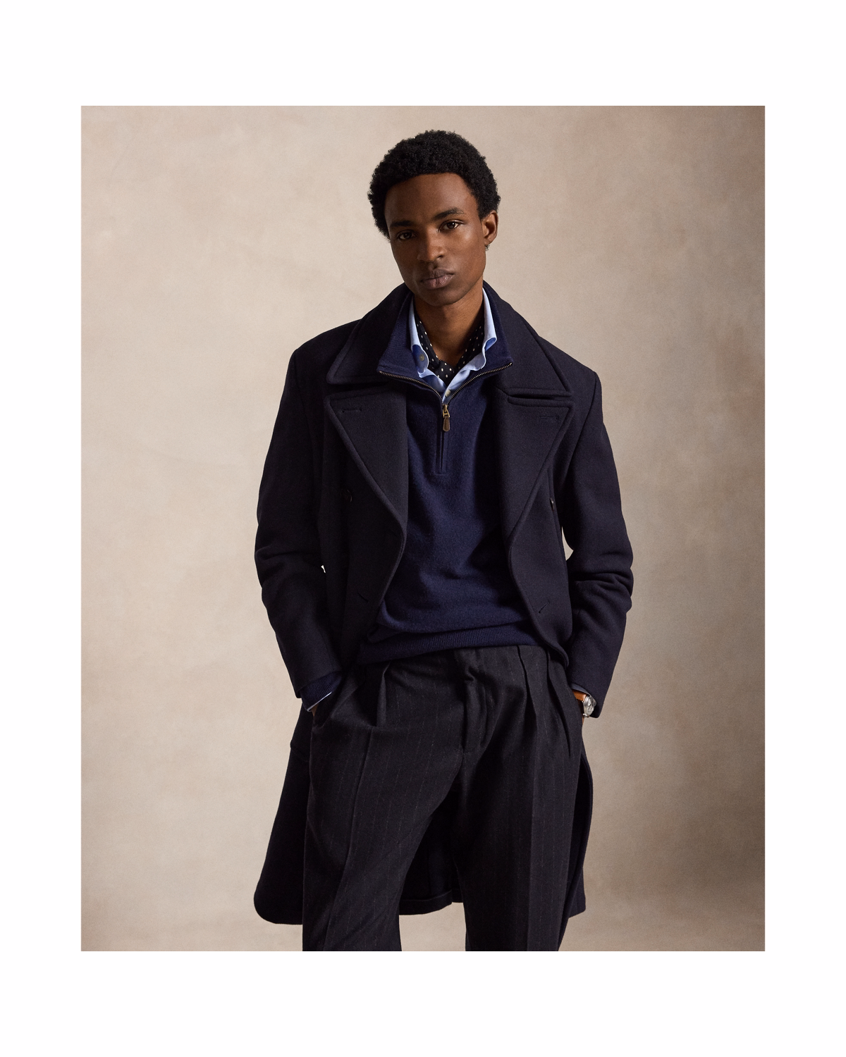 Wool Quarter-Zip Sweater
