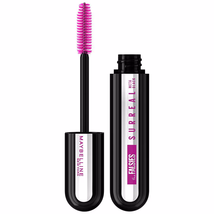 Maybelline New York Surreal Extensions Washable Lengthening Mascara Eye Makeup, Meta Black, 0.33 fl oz