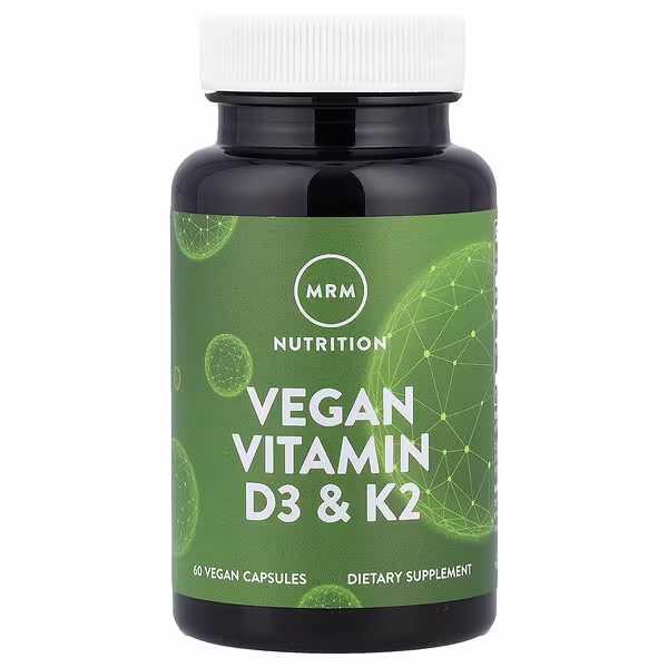 MRM Nutrition, Vegan Vitamin D3 & K2, 60 Vegan Capsules
