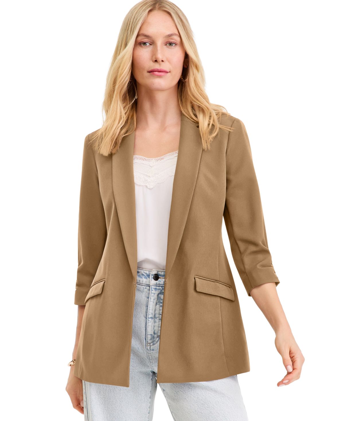 I.N.C. International Concepts Women's 3/4-Sleeve Blazer