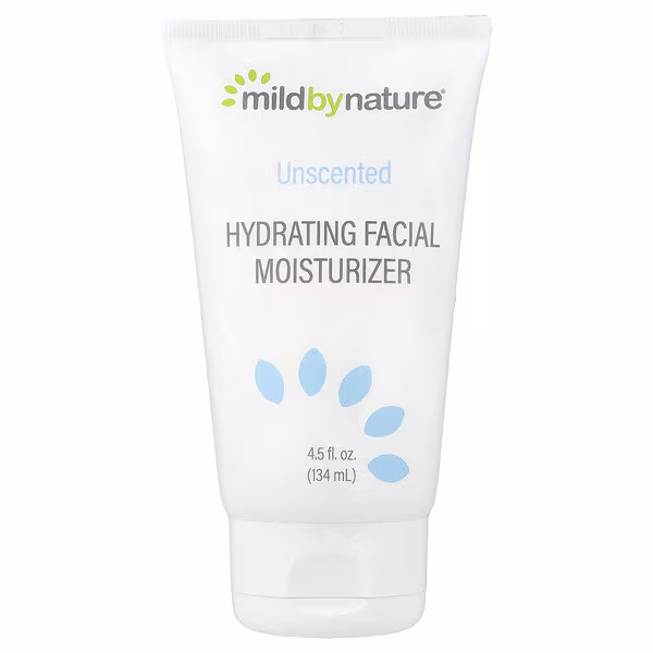 Mild By Nature, Hydrating Facial Moisturizer, Unscented, 4.5 fl oz (134 mL)