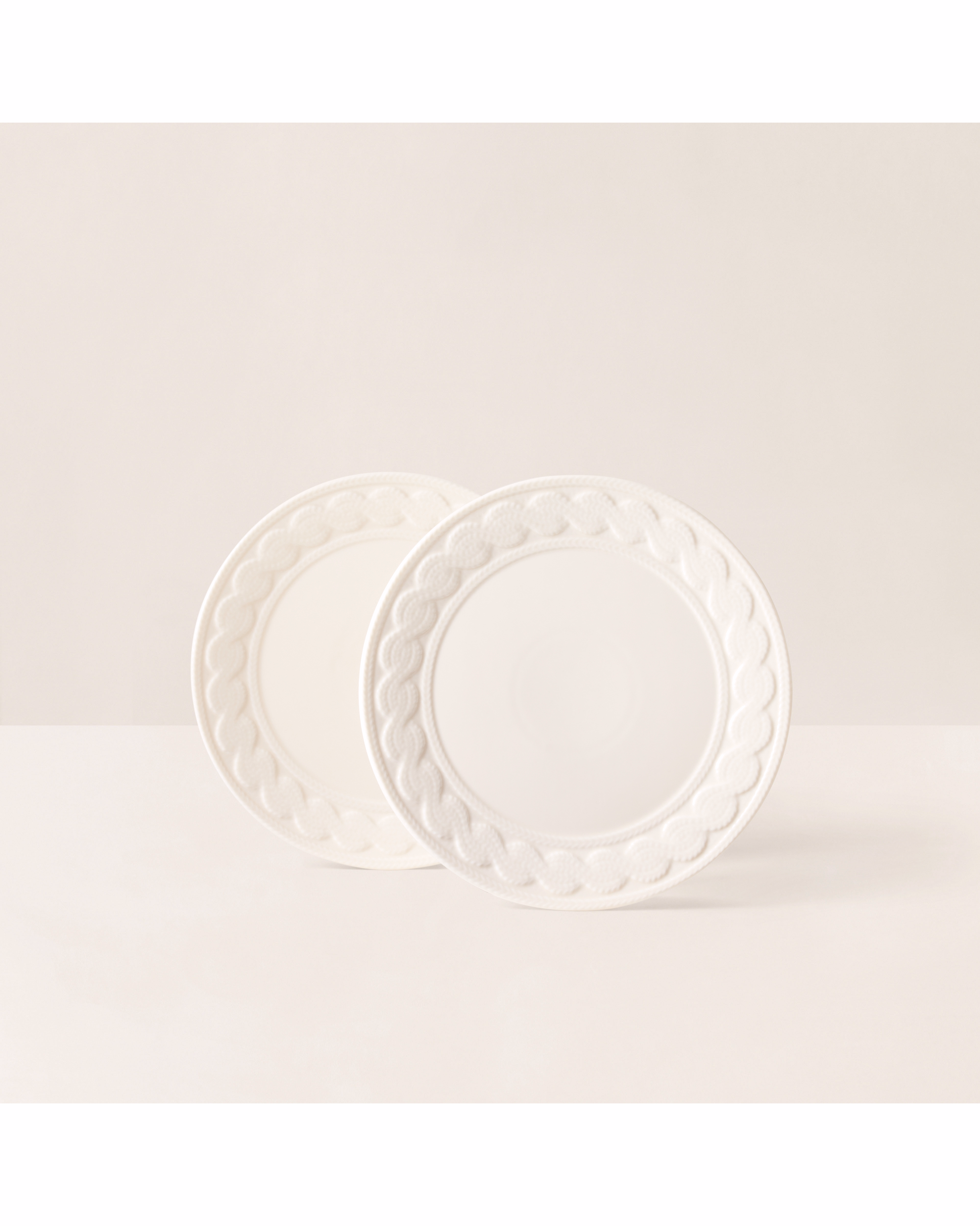 Cable-Knit Ceramic Plate Gift Set