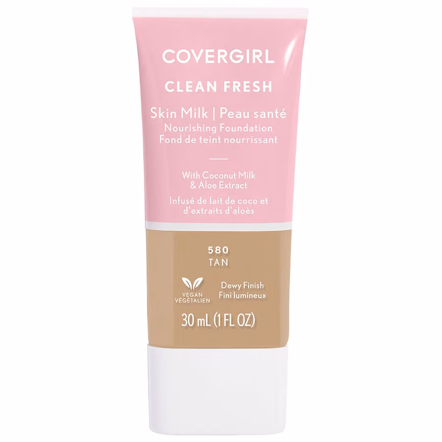 CoverGirl Clean Fresh Clean Fresh Skin Milk Liquid Foundation, Dark, 1.0 OZ