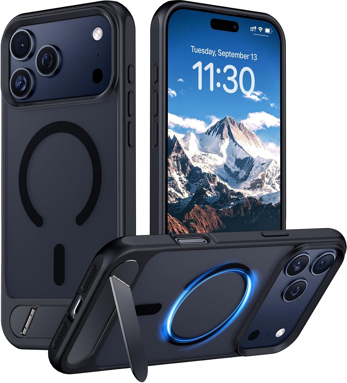 Temdan Magnetic for iPhone 18 Pro Max Case/iPhone 17 Pro Max Case Stand