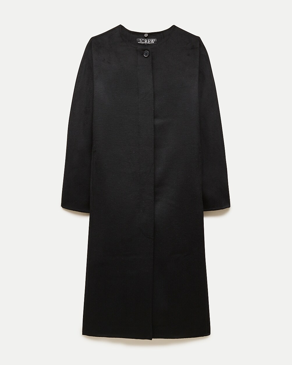 Petite Valentina scarf coat in drapey wool blend
