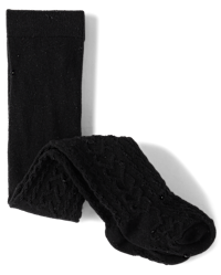 Baby Girls Heart Cable Knit Tights - Little Essentials