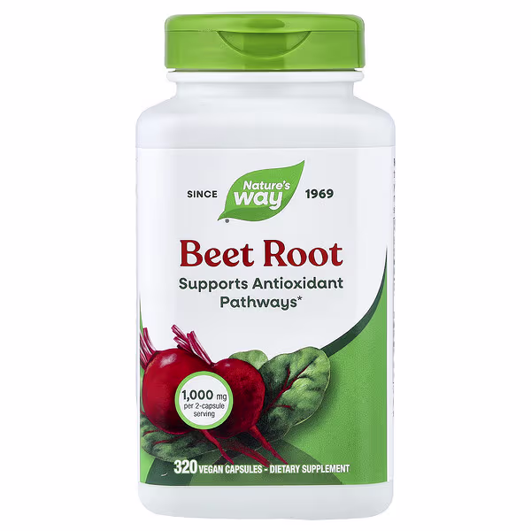Nature's Way, Beet Root, 320 Vegan Capsules (500 mg Per capsule)