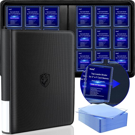 Toploader Binder Holds 324 Toploaders - 20 Toploaders
