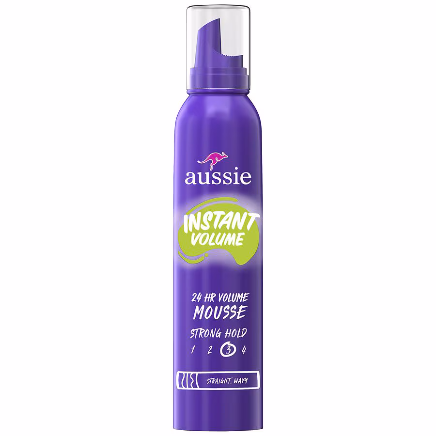 Aussie Instant Volume Mousse, 24-hour Volume Mousse Peachy coconut, 6.0 oz