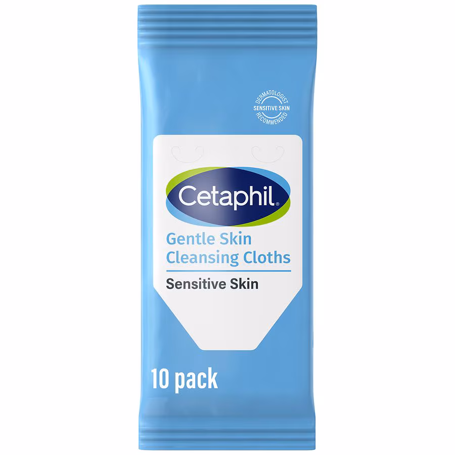 Cetaphil Gentle Skin Cleansing Cloths Fragrance Free, 10 ea