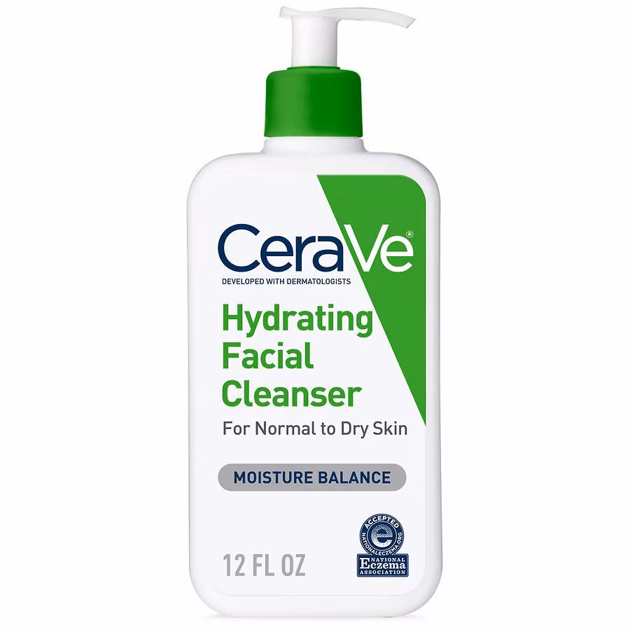 CeraVe Hydrating Facial Cleanser, 12.0 fl oz