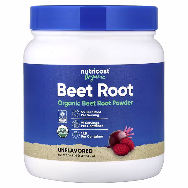 Nutricost, Organic Beet Root Powder, Unflavored, 16 oz (454 g)