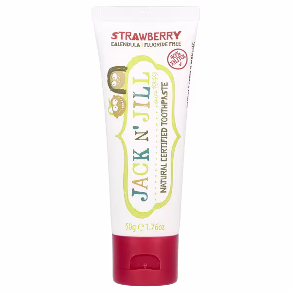 Jack n' Jill, Natural Certified Toothpaste, Strawberry, 1.76 oz (50 g)