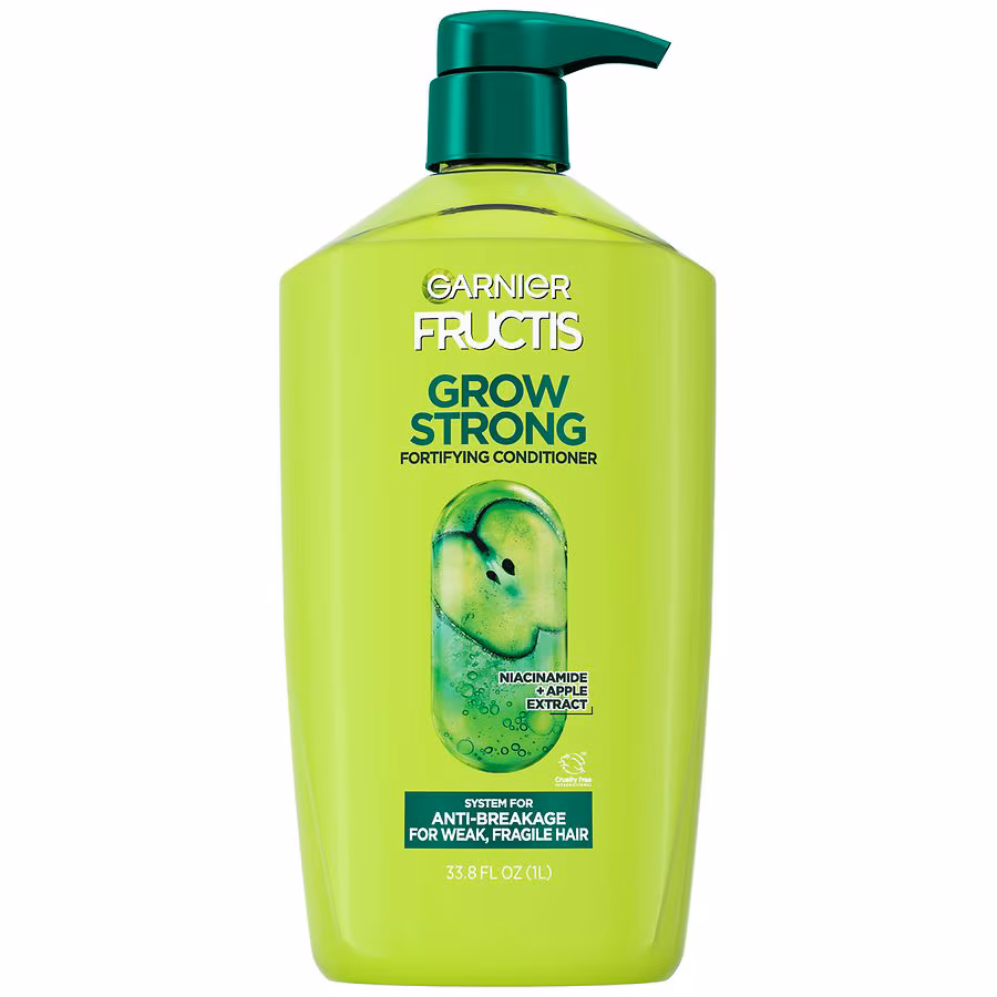 Garnier Fructis Grow Strong Conditioner for Weak, Fragile Hair, 33.8 fl oz