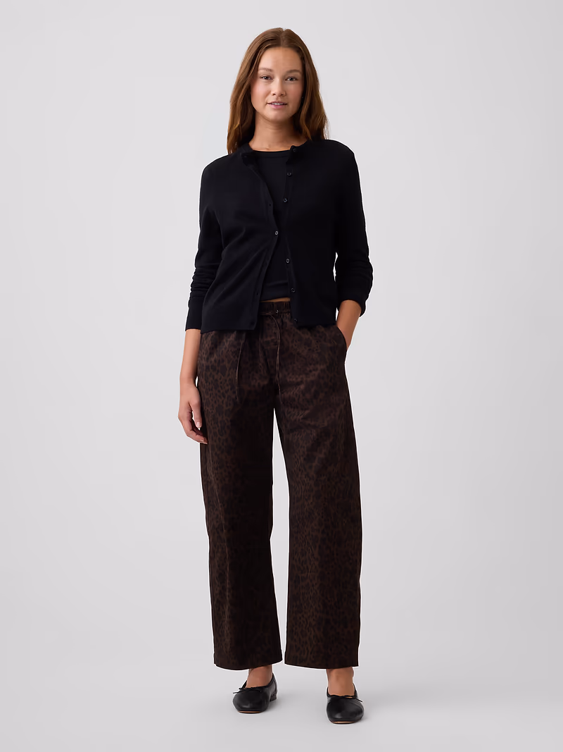 Mid Rise Easy Barrel Khakis