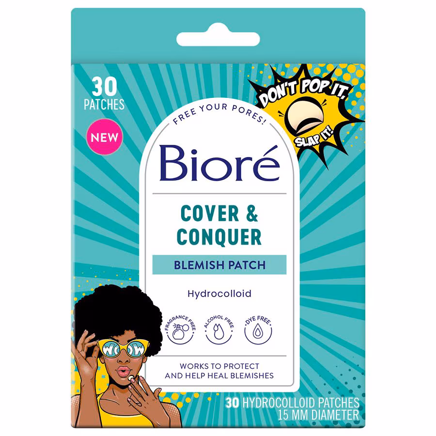Biore Cover & Conquer Blemish Patch Unscented, 30.0 EA