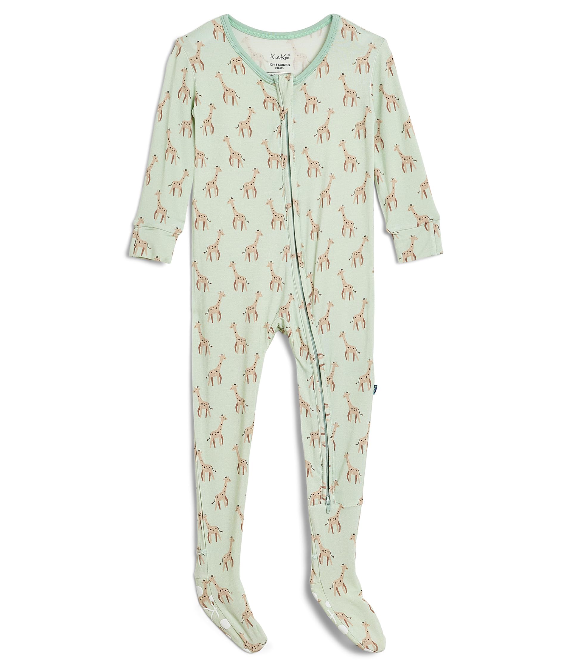 Kickee Pants Kids Print Footie with 2 Way Zipper (Infant)