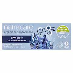Natracare, Organic Cotton Tampons with Plastic Applicator, Regular, 10 Tampons