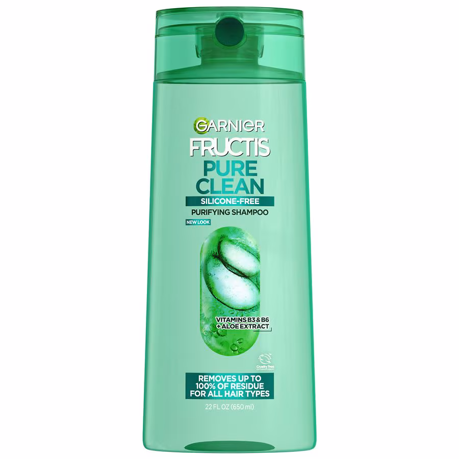 Garnier Fructis Pure Clean Purifying Shampoo, for All Hair Types, 22 fl oz