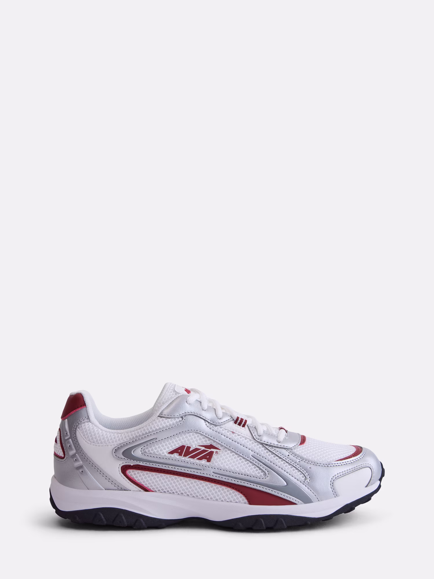Avia Men's Slim Runner Sneaker, White, Size 10, Open Cell Foam