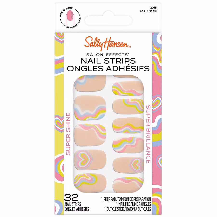 Sally Hansen Salon Effects Super Shine Nail Strips, Call It Magic, 1.0 set