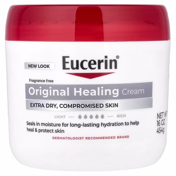 Eucerin, Original Healing Cream, Extremely Dry, Compromised Skin, Fragrance Free, 16 oz (454 g)