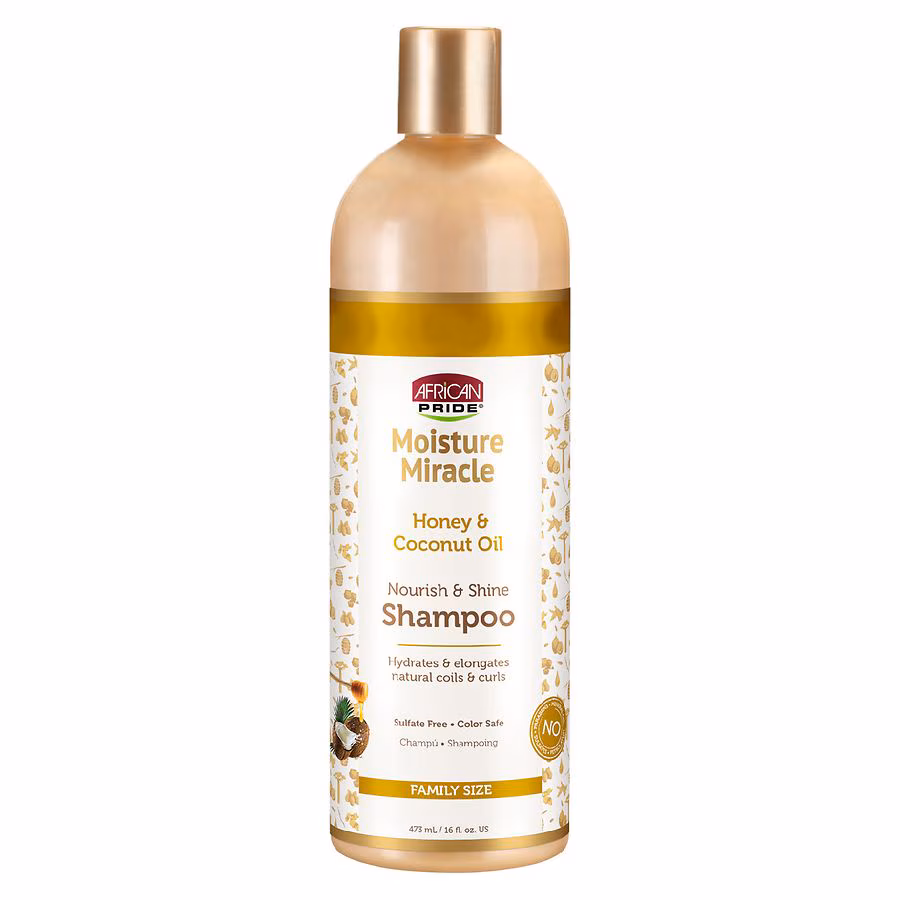 African Pride Nourish & Shine Shampoo, 16.0 oz