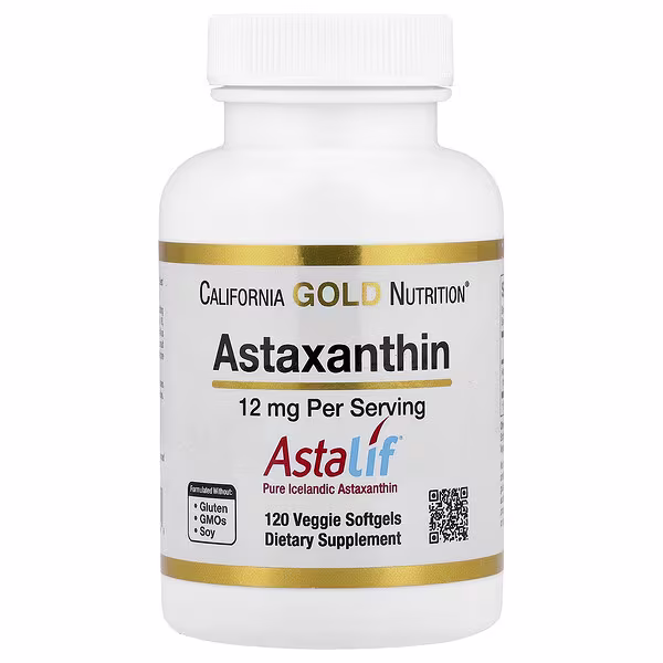 California Gold Nutrition, Astaxanthin, Astalif® Pure Icelandic, 12 mg, 120 Veggie Softgels