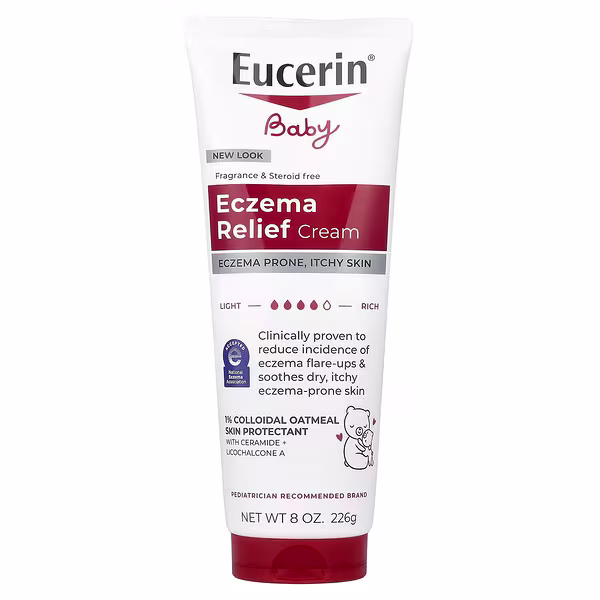 Eucerin, Baby, Eczema Relief Cream, Fragrance Free , 8 oz (226 g)