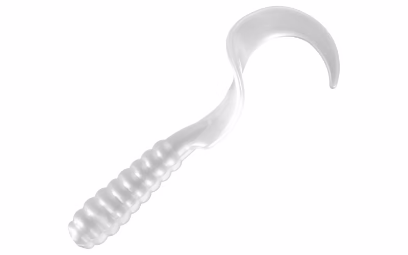 Offshore Angler Swirl Tail Grubs - 4" - Pearl