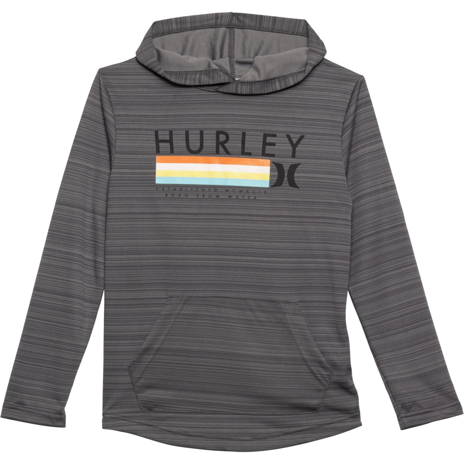 Hurley Big Boys Belmont Hooded Shirt -Long Sleeve