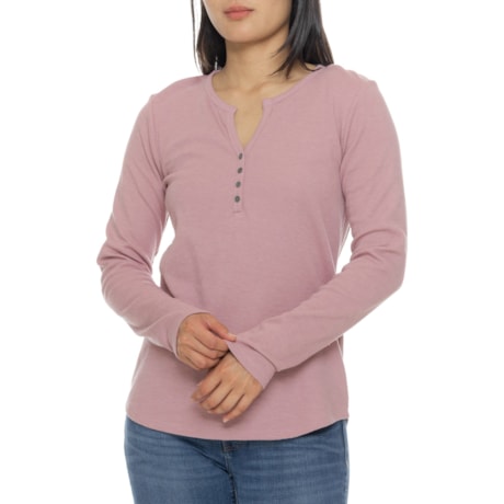 North River Split Neck Henley Shirt - Long Sleeve