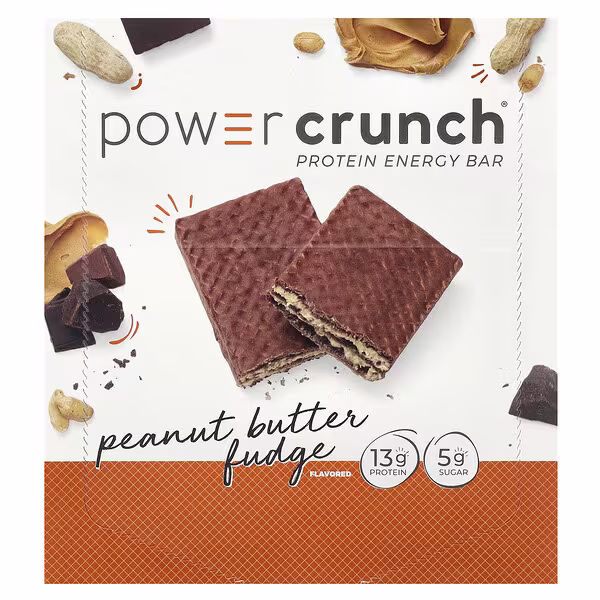 BNRG, Power Crunch® Protein Energy Bar, Peanut Butter Fudge, 12 Bars, 1.4 oz (40 g) Each