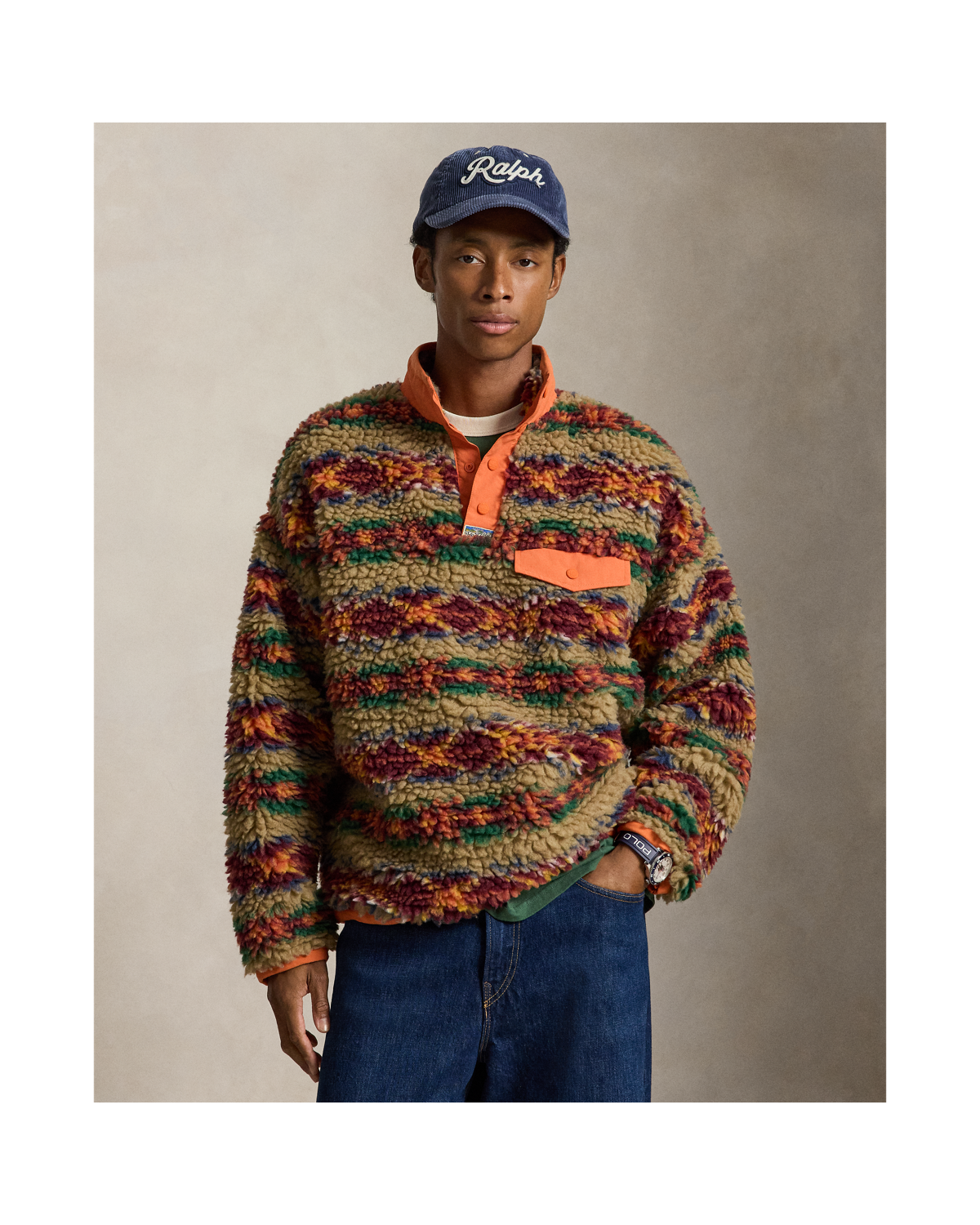 Relaxed Fit Pile Fleece Pullover