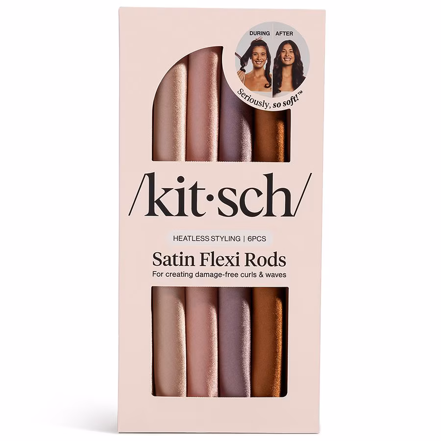 KITSCH Heatless Styling Satin Flexi Rods, 6.0 ea