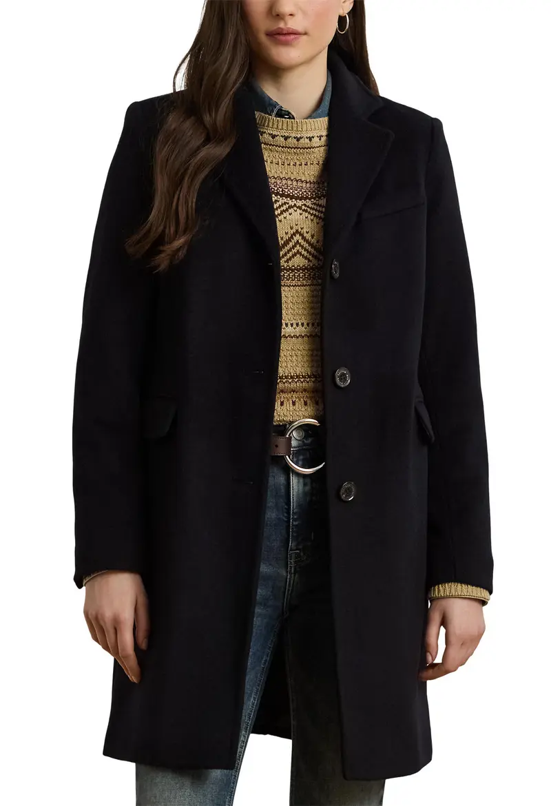Longline Wool Blend Coat