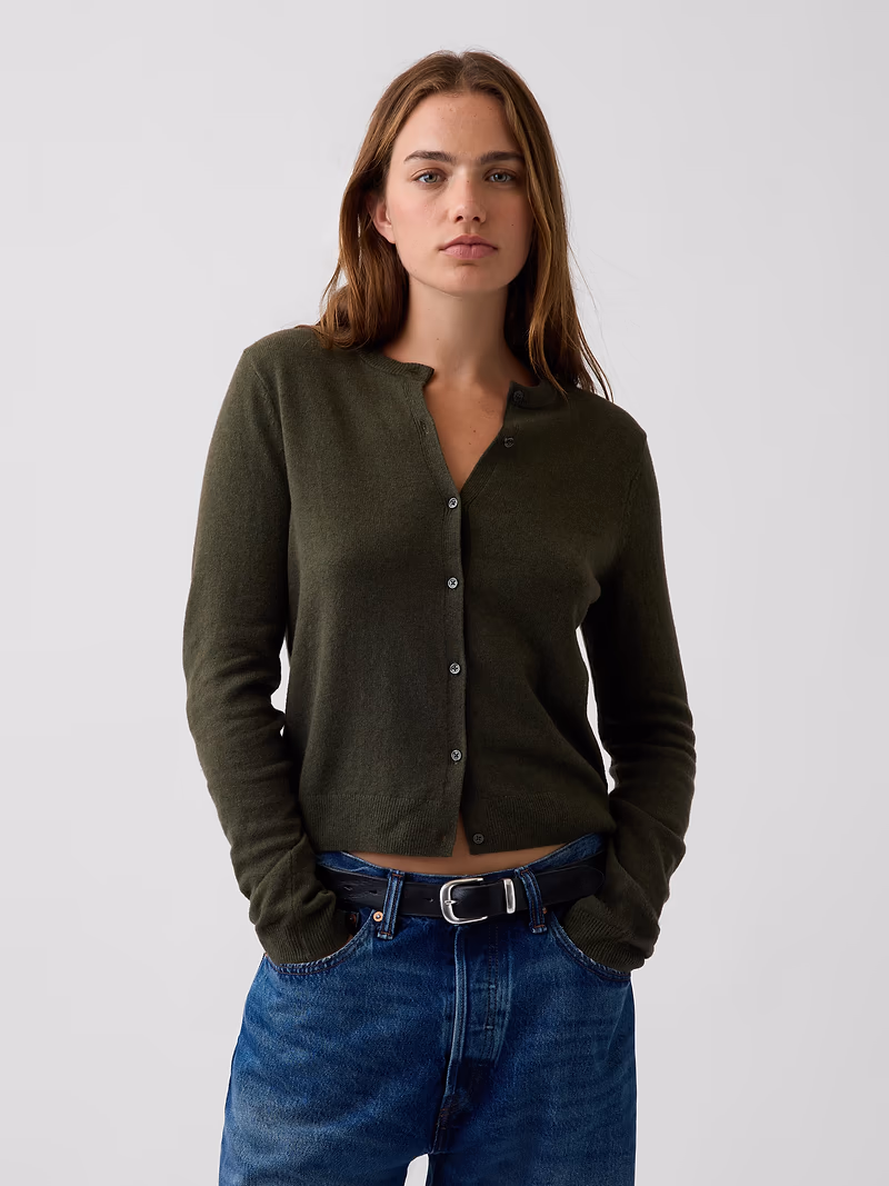 CashSoft Crop Cardigan