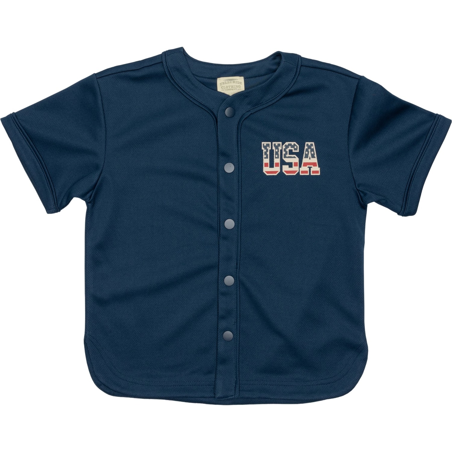 Telluride Clothing Company Big Boys USA Baseball Jersey - Short Sleeve