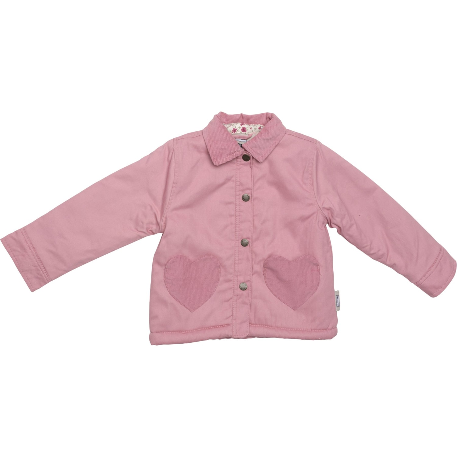 HUNTER Toddler Girls Heart Pocket Jacket - Snap Front
