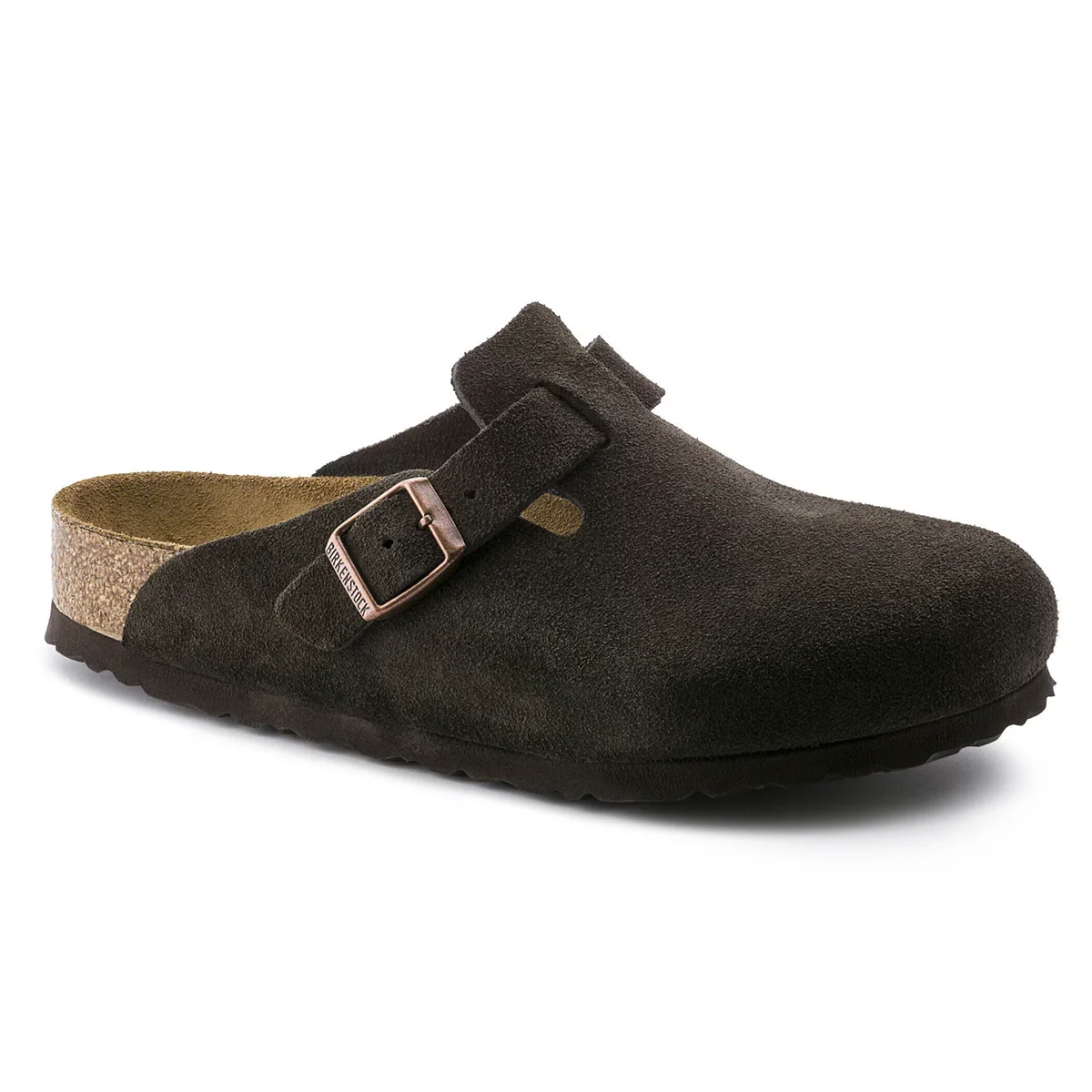 Birkenstock Boston Soft Footbed Suede Leather Clogs
